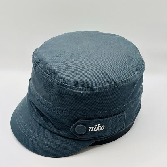 NIKE CADET-STYLE HAT Blue Athletic Golf Tennis Running Hike Gym Flex Fit Cap OS - Picture 2 of 7